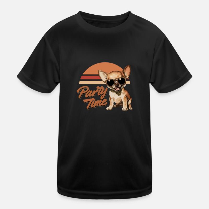 Dog Party Time Kinder Funktions-T-Shirt