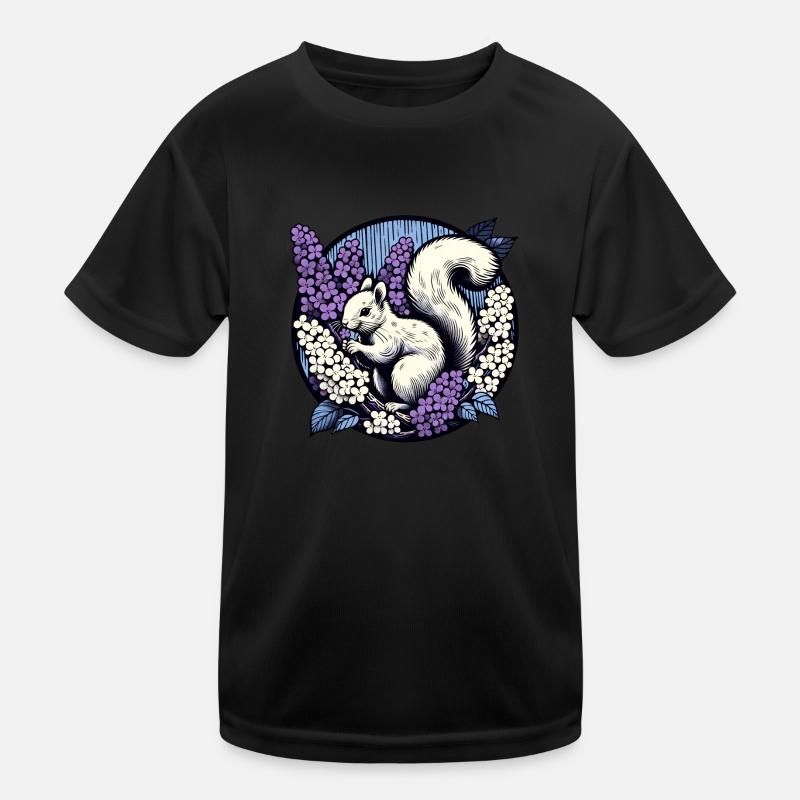 Écureuil lilas T-shirt sport Enfant