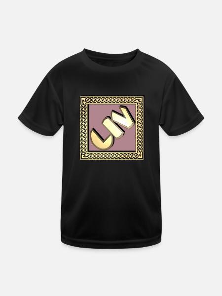 liv - Kinder Funktions-T-Shirt - Schwarz - Vorne
