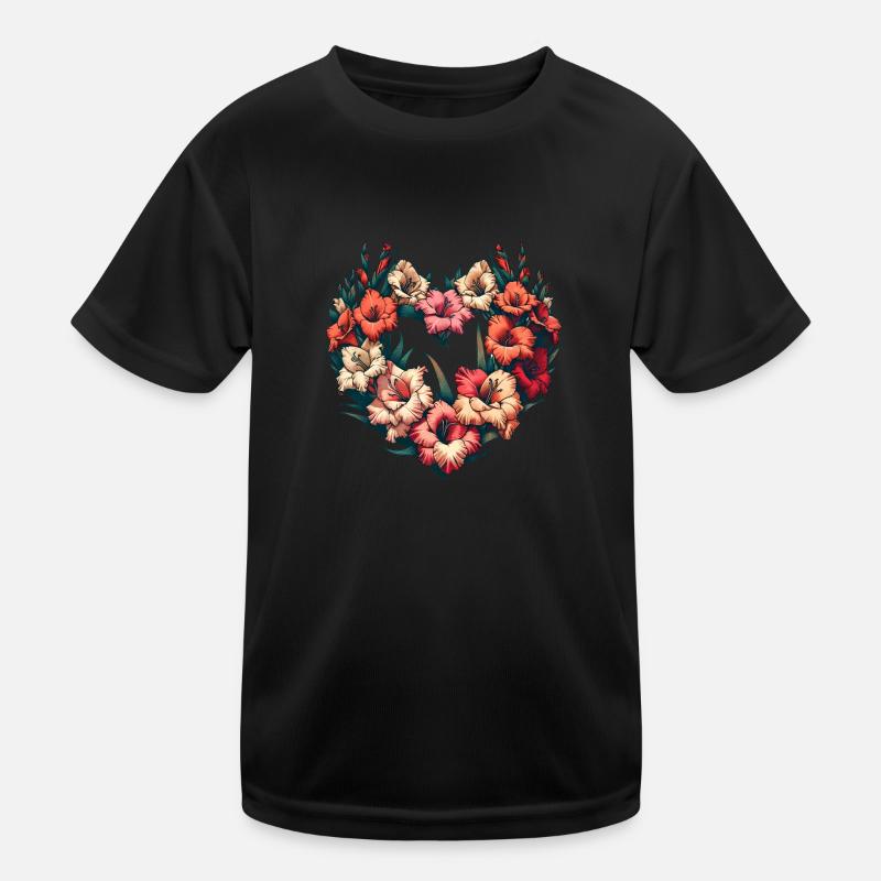 Fleurs de glaïeul T-shirt sport Enfant
