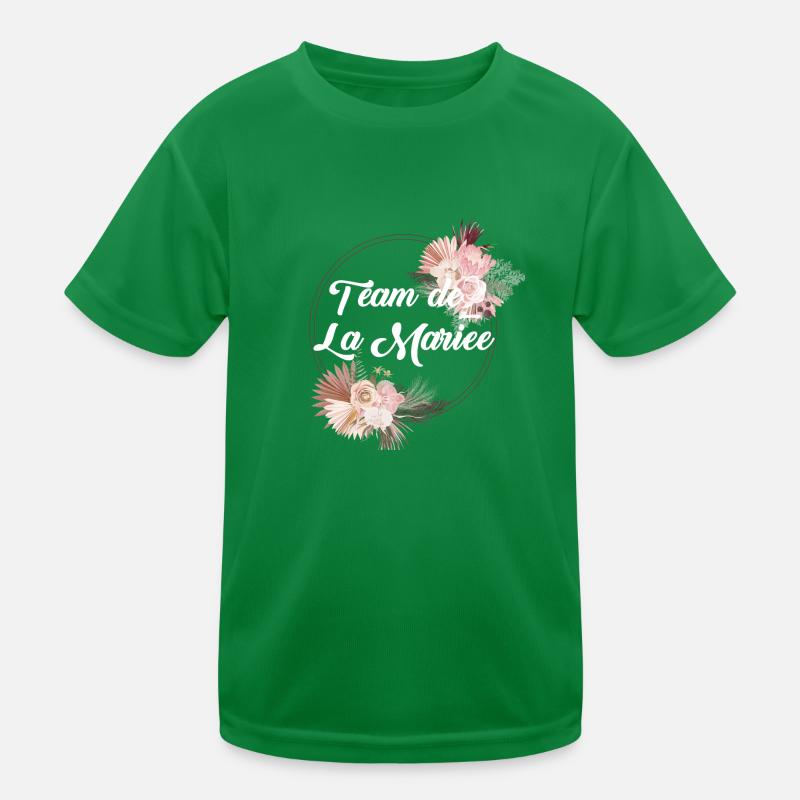 Team der Blumenbraut - Junggesellinnenabschied Geschenkidee Kinder Funktions-T-Shirt