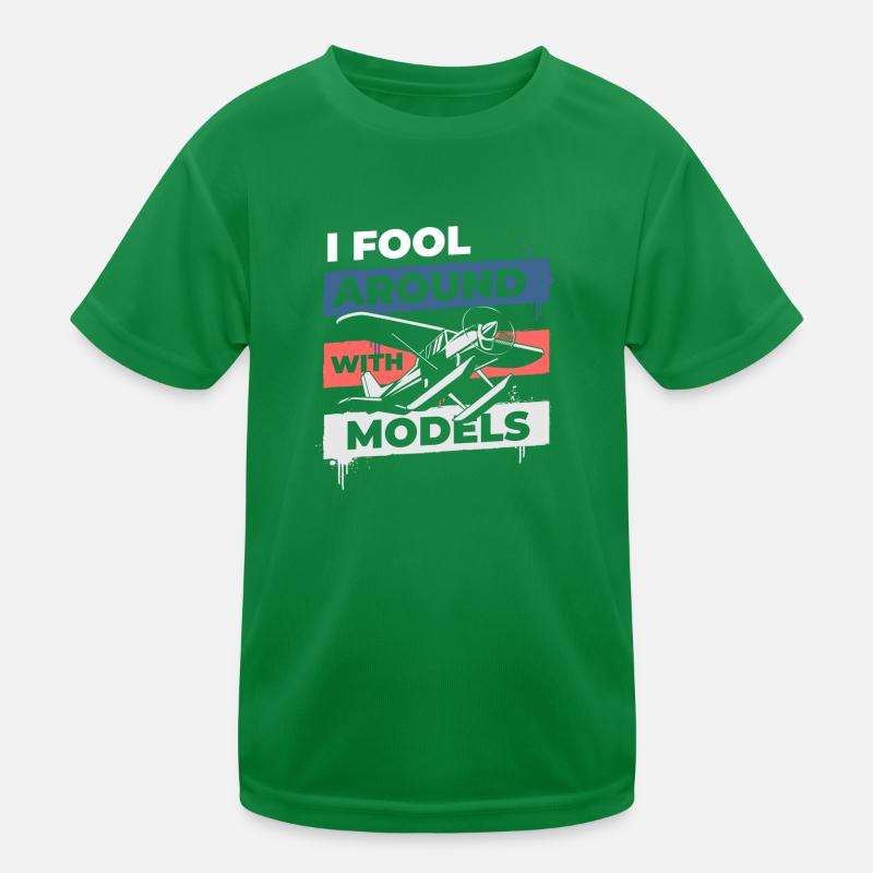 Model Builder Flying Aerobatics Kids Functional T-Shirt