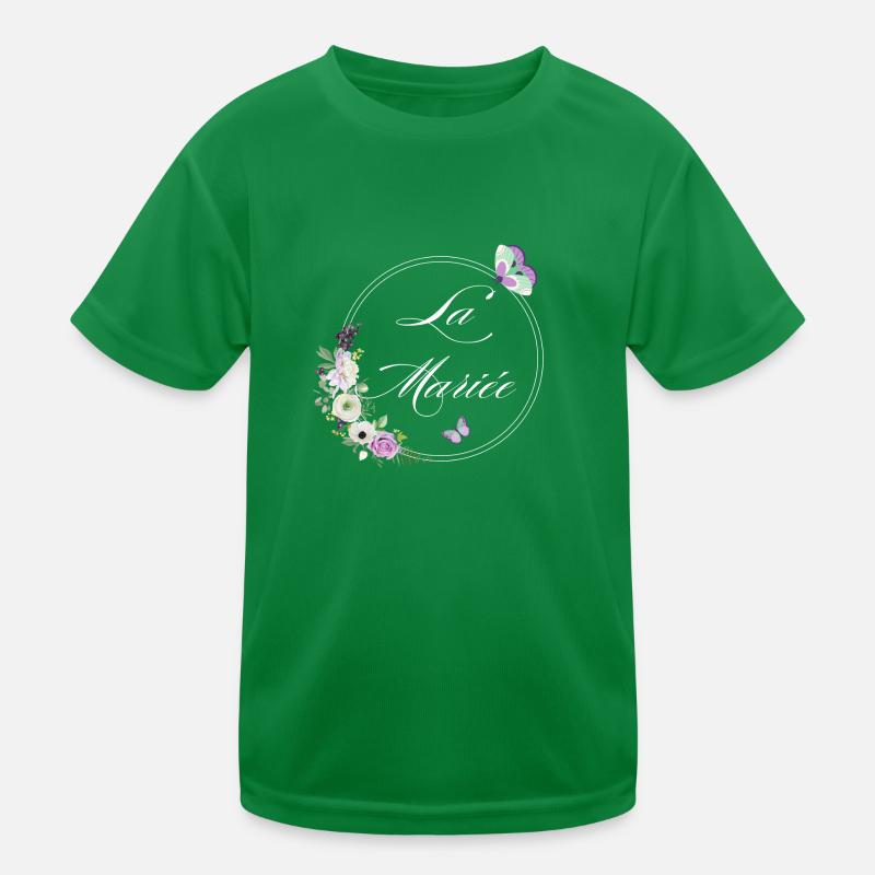Der Braut-Schmetterling - Braut-Geschenkidee Kinder Funktions-T-Shirt