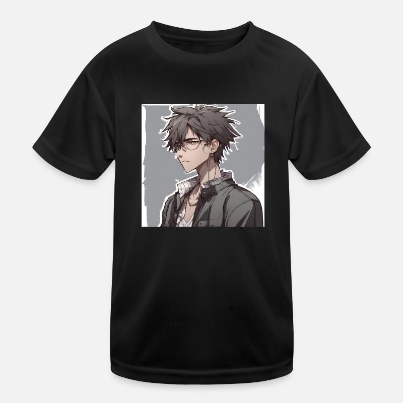 Anime niedlicher Junge Kinder Funktions-T-Shirt