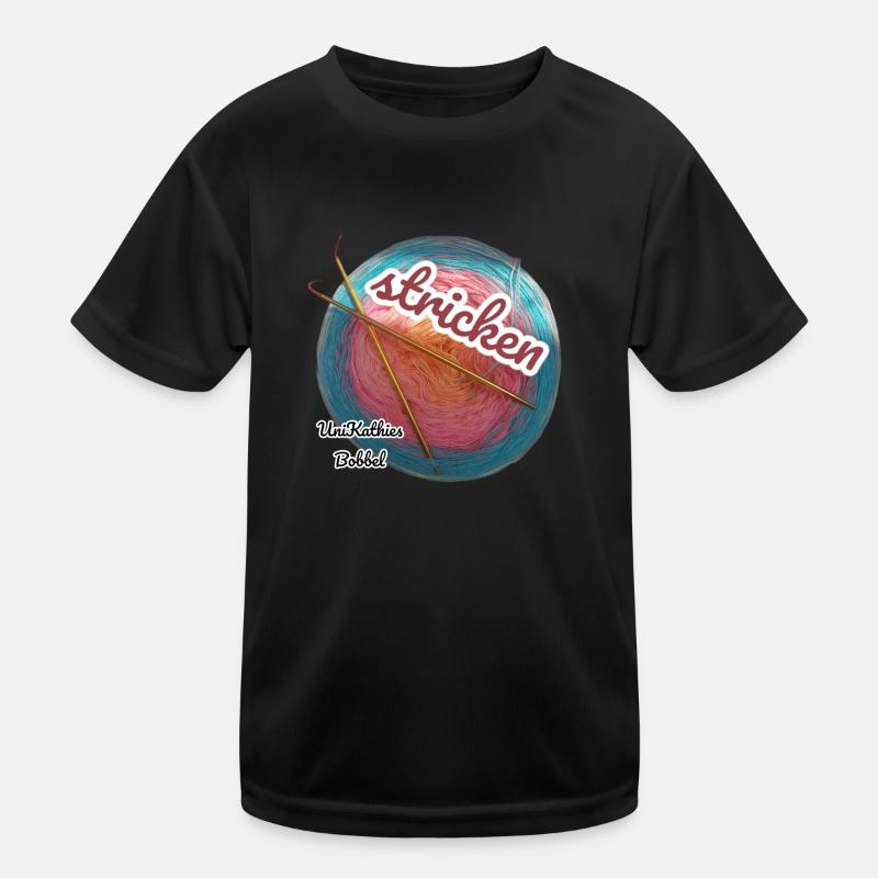 Stricken Kinder Funktions-T-Shirt