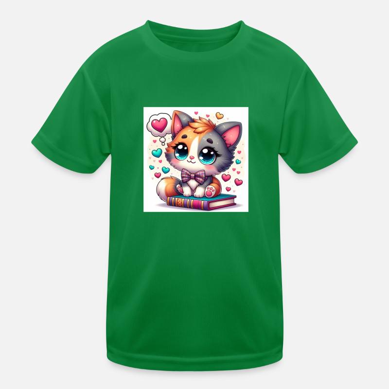Fantasy-Kätzchen Kinder Funktions-T-Shirt
