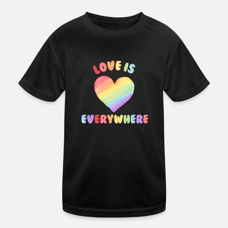 Love is everywhere Kinder Funktions-T-Shirt