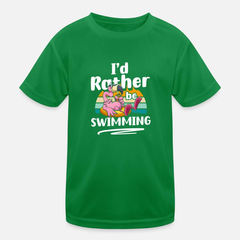 Schwimmen Wasser Sonne Tauchen Kinder Funktions-T-Shirt