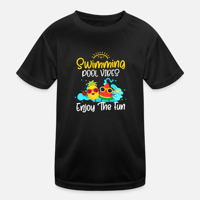 Pool Holidays Bathing Kids Functional T-Shirt