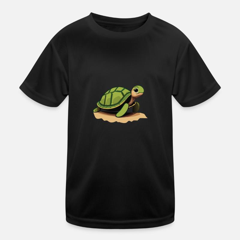 Kleine Schildkröte Kinder Funktions-T-Shirt