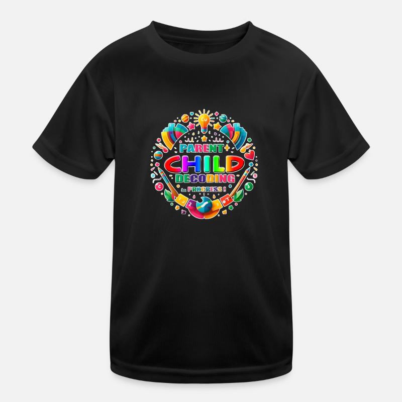 Dekodierung von untergeordneten Eltern wird ausgeführt Kinder Funktions-T-Shirt