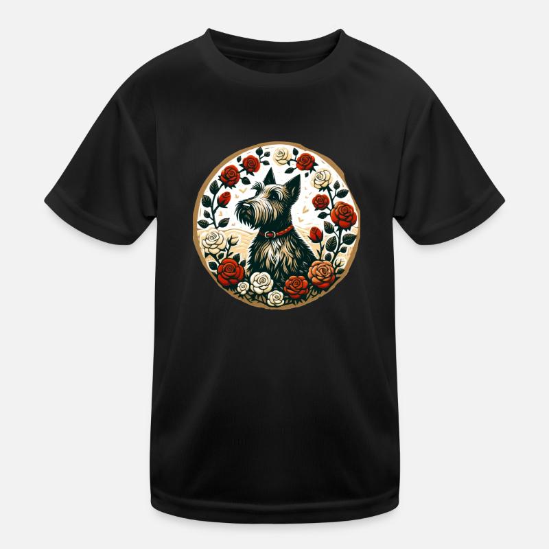 Scottish Terrier Kinder Funktions-T-Shirt