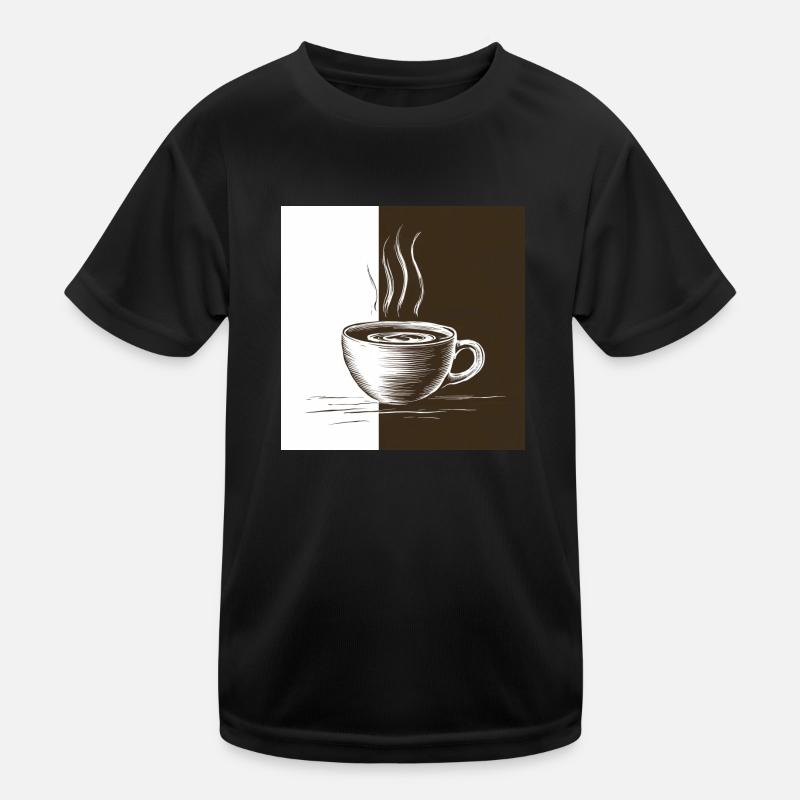 Kaffeezeit Kinder Funktions-T-Shirt
