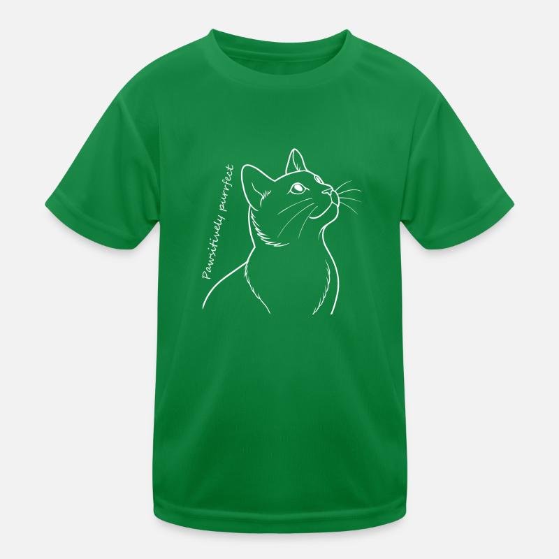 Katze absolut perfekt Kinder Funktions-T-Shirt