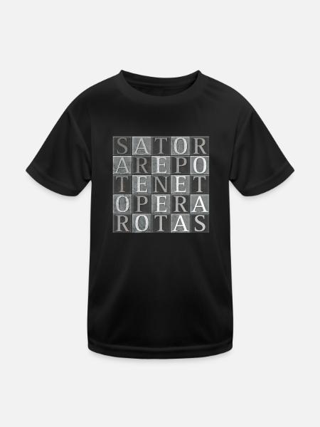 Sator Arepo - T-shirt sport Enfant - noir - Devant