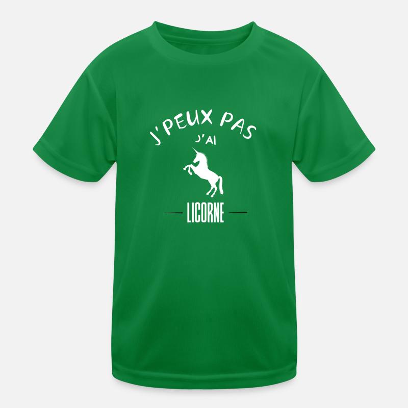 I CAN'T UNICORN Kids Functional T-Shirt