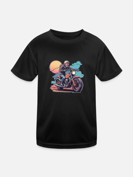 Moto Rouge Moto - T-shirt sport Enfant - noir