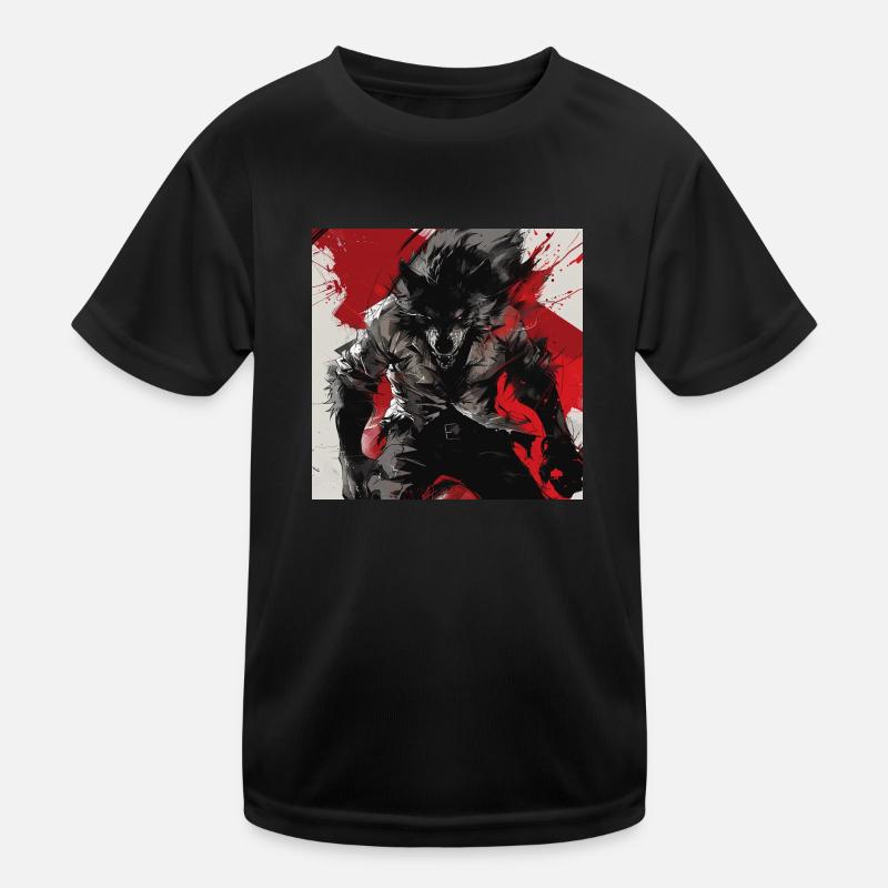 Werwolf Kinder Funktions-T-Shirt