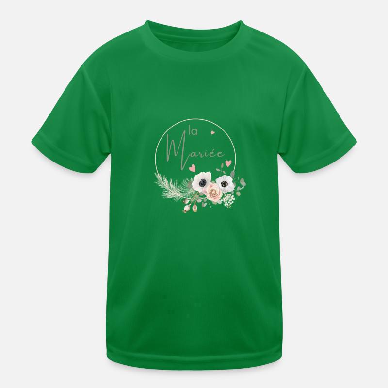 Brautkrone Boho Blumen Kinder Funktions-T-Shirt