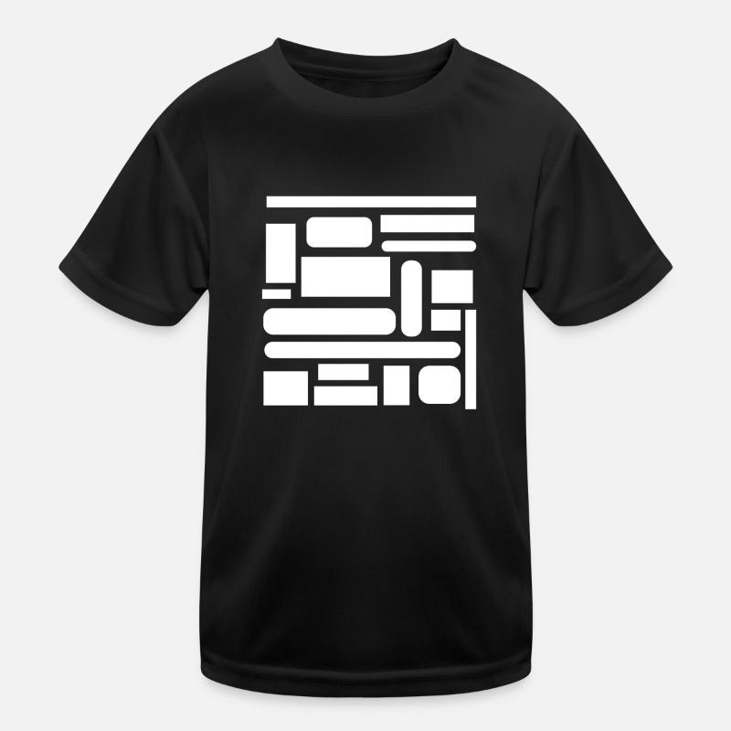 White geometry Kids Functional T-Shirt