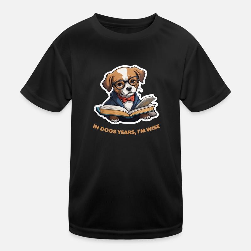 Canine Wisdom - Kids Functional T-Shirt - black