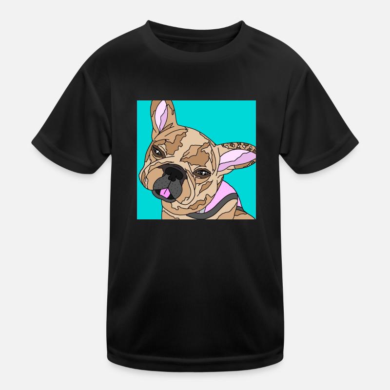 Frenchie abstract Kids Functional T-Shirt