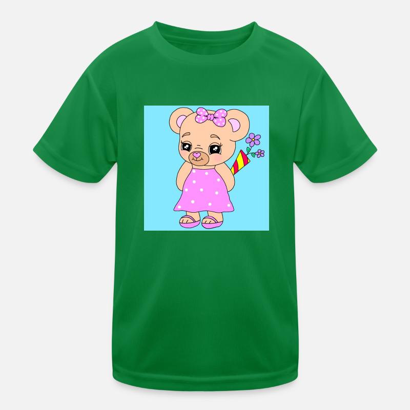 Shy Bear Kids Functional T-Shirt