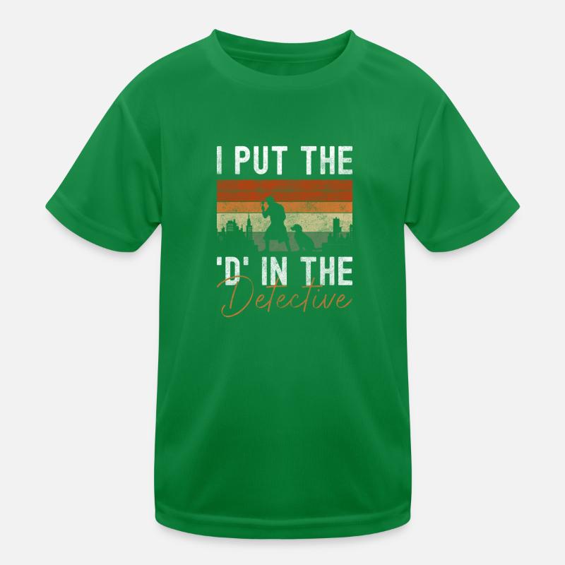 Snooper Trace Inspector Agent Kids Functional T-Shirt