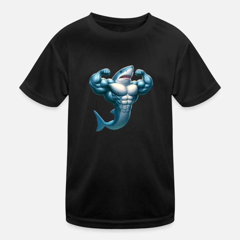 Awesome Shark Kids Functional T-Shirt