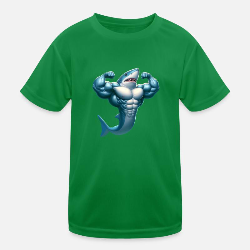 Awesome Shark Kids Functional T-Shirt