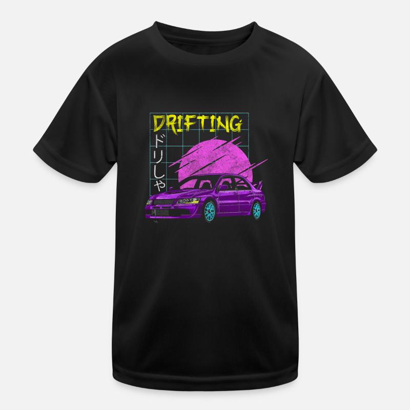 Drifting Tuning Vehicle Jdm Kids Functional T-Shirt