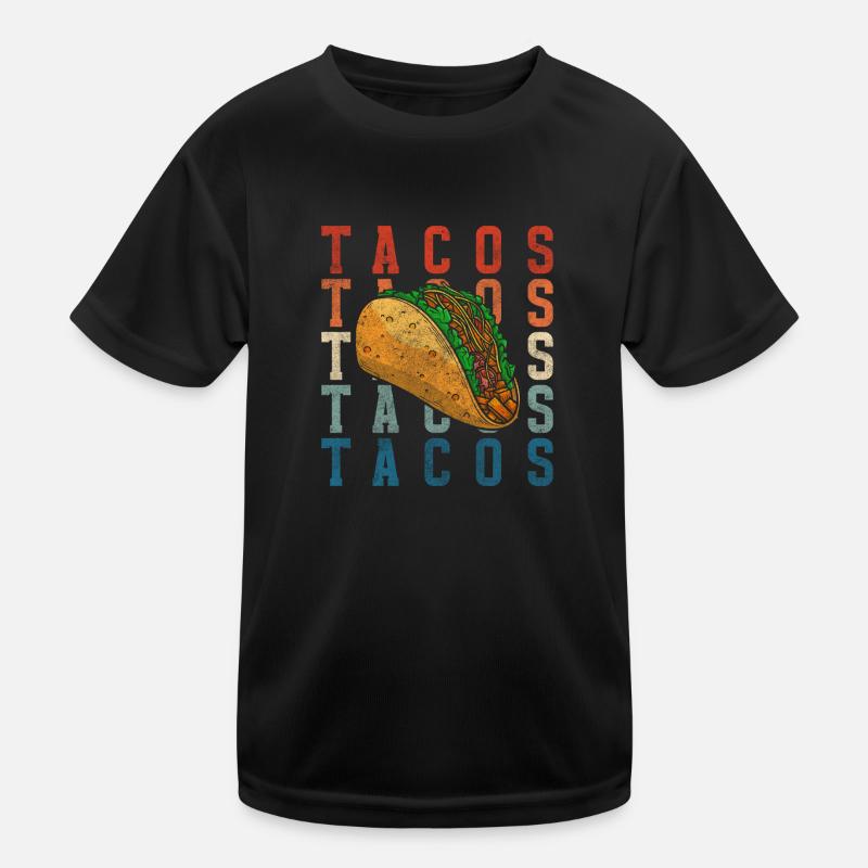 Taco Latino Hungry Cheese Kids Functional T-Shirt