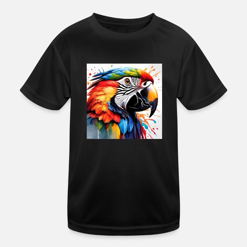 Parrot coloured Kids Functional T-Shirt