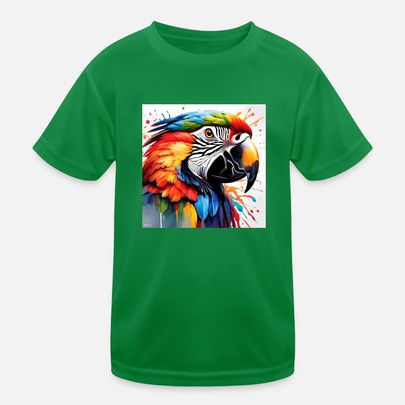 Couleur perroquet T-shirt sport Enfant