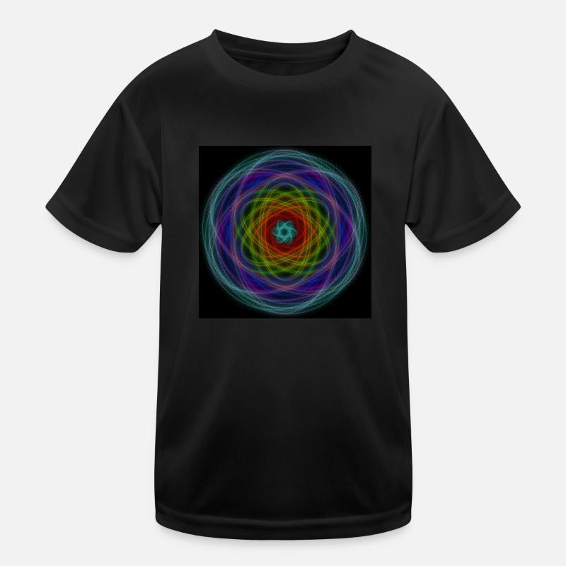 Hypnotic Rainbow Kids Functional T-Shirt