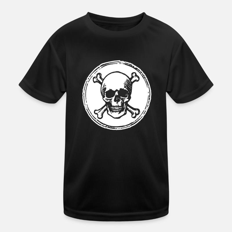 Pirate crâne et os T-shirt sport Enfant