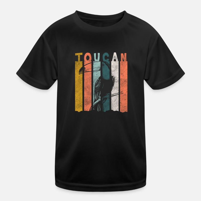 Oiseau coloré forêt tropicale rare T-shirt sport Enfant