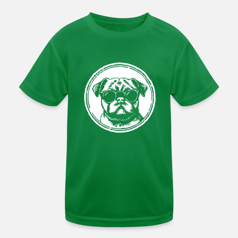 Pug Dog Kids Functional T-Shirt