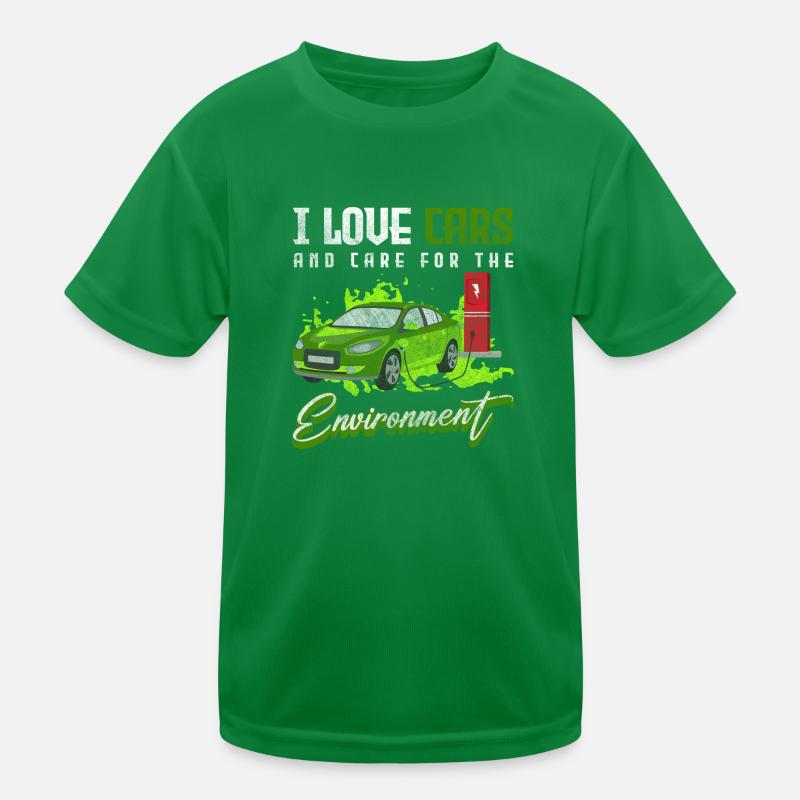 E-Car Vehicle Efficient Kids Functional T-Shirt