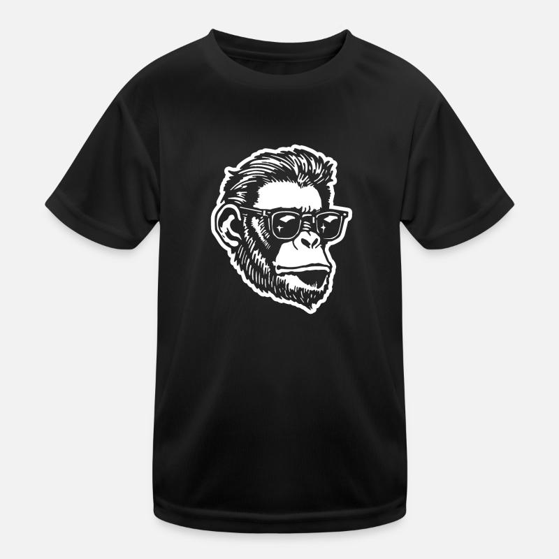 Affe Affen Affengesicht Kinder Funktions-T-Shirt