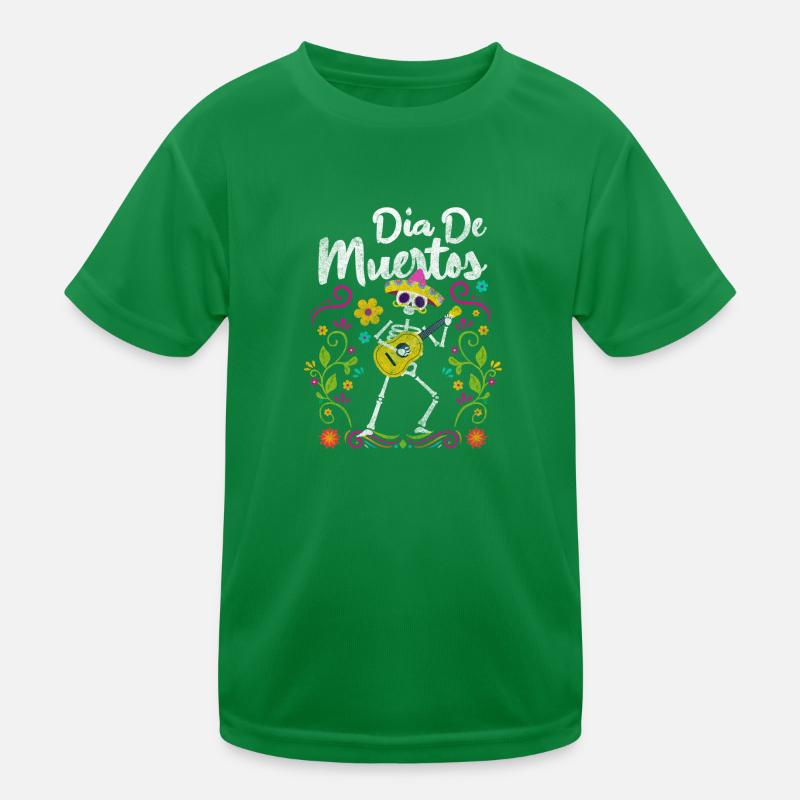 Mexico Feast Bone Commemoration Kids Functional T-Shirt