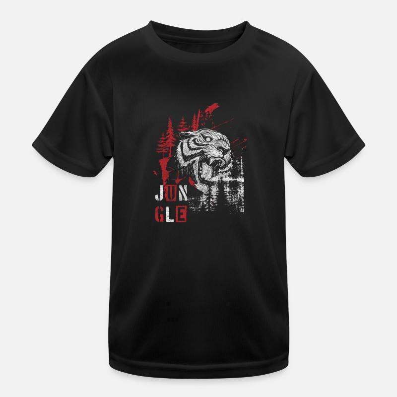 Style Modern Rot Polka Kinder Funktions-T-Shirt