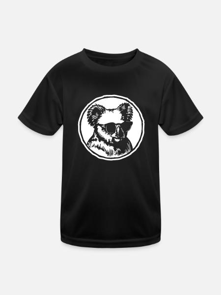 Koala - T-shirt sport Enfant - noir - Devant