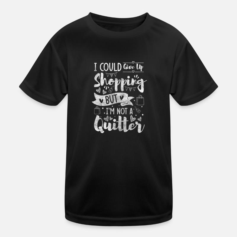 Einkaufen Geld Sucht Einkaufszentrum Kinder Funktions-T-Shirt