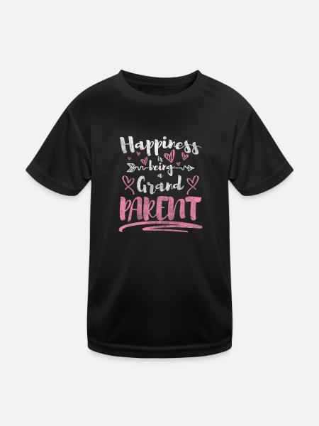 Oma Nachwuchs Liebe Großmutter - Kinder Funktions-T-Shirt - Schwarz - Vorne