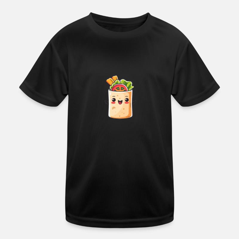 Süßer Burrito Comic Kinder Funktions-T-Shirt