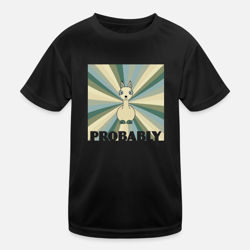 Alpaca - Kids Functional T-Shirt - black