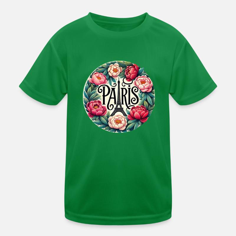 Paris Kinder Funktions-T-Shirt