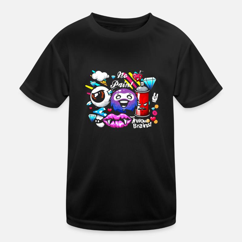 Graffiti Sprayer Boombox Kinder Funktions-T-Shirt