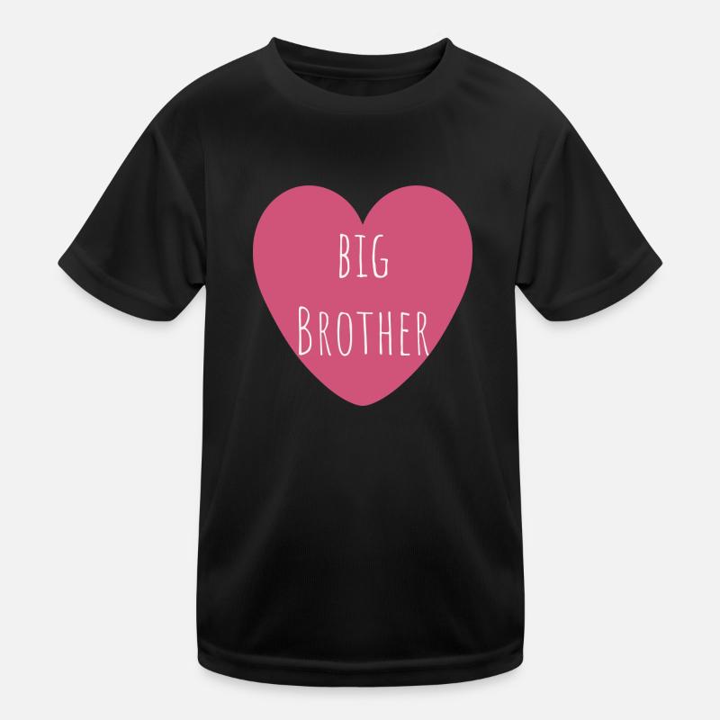 Großer Bruder | Rosa Herz | Junge Geschenk Kinder Funktions-T-Shirt